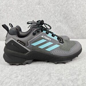 Adidas Terrex Swift R3 GTX Shoes Womens 9 Gray Hiking Low Top Goretex